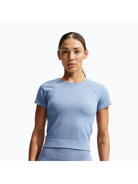 Tricou de antrenament pentru femei Nike Pro Seamless work blue albastru