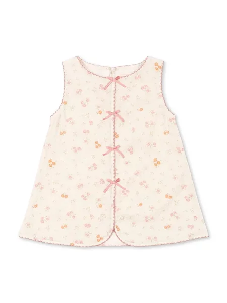 Konges Sløjd letní šaty s bavlnou ELIN DRESS GOTS béžové