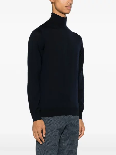 Вълнен пуловер Piacenza Cashmere синьо