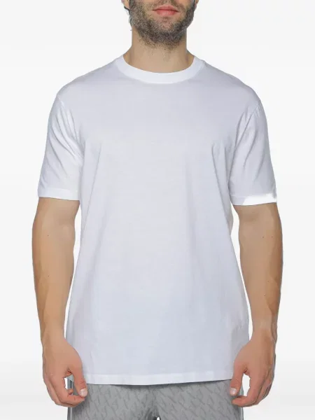 Tricou Armani Exchange cu decolteu rotund alb