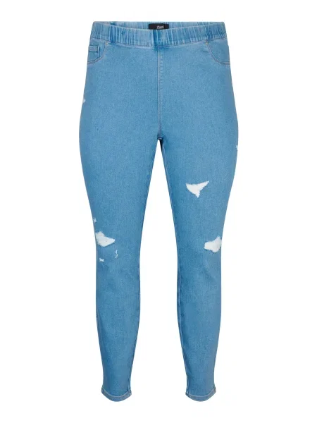 Zizzi Jeggings JTALIA deschis albastru