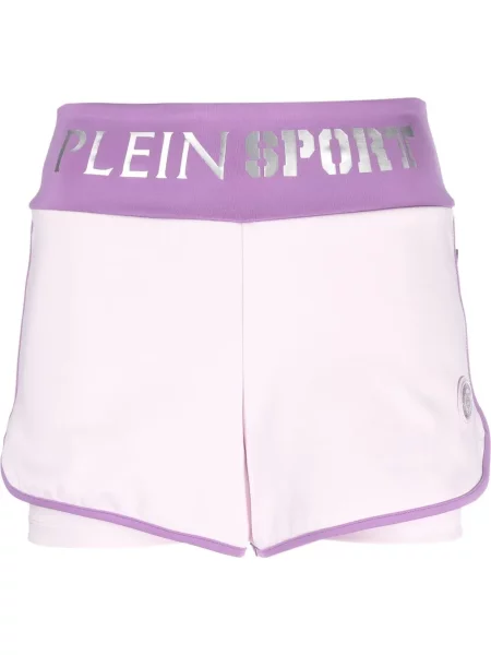 Pantaloni scurți Plein Sport alergare violet