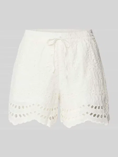 Szorty o kroju regular fit z czystej bawełny model ‘KIM’ Only białe