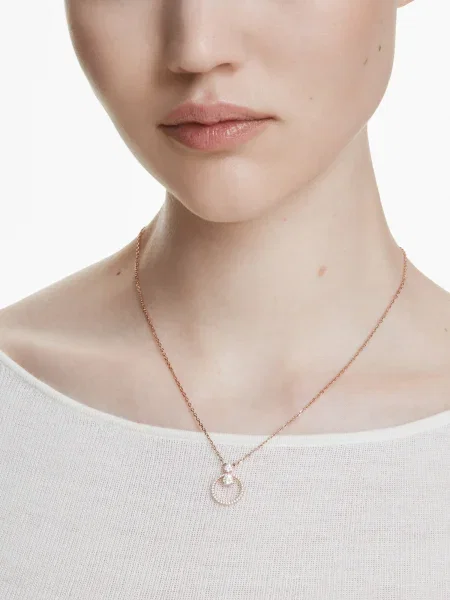 Colier Swarovski roz