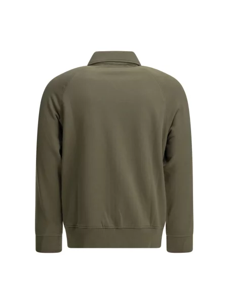 Bluza rozpinana C.p. Company z logo zielona