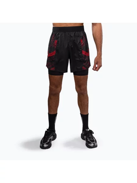 Tréninkové šortky Venum Matupa Training black/red/silver černé