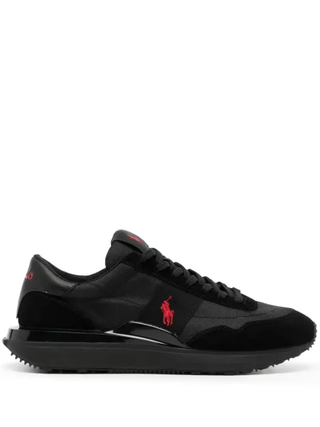 Sneakerși Polo Ralph Lauren cu broderie negru
