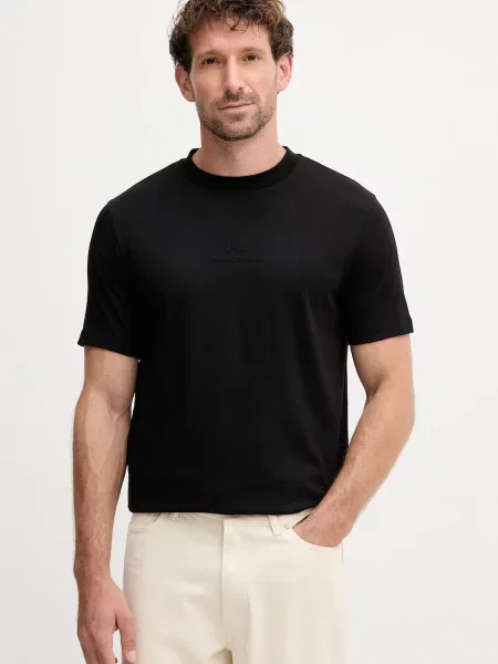 Karl Lagerfeld tricou din cu imprimeu negru