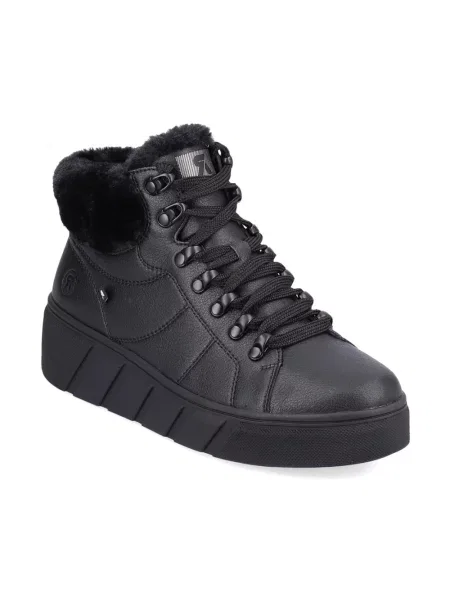 Buty do kostki Rieker skórzane czarne