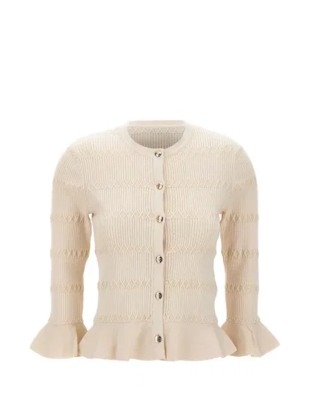 Жилетка Liu Jo с волани бяло