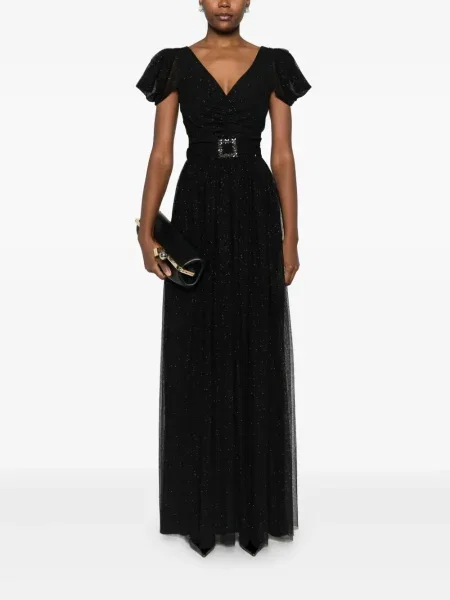Rochie mini Nissa scurtă de costum negru