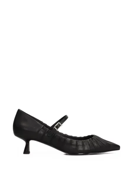 Pantofi cu toc Bibi Lou cu volane negru