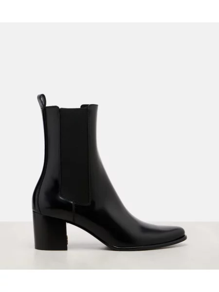 Cizme scurte Saint Laurent din piele negru