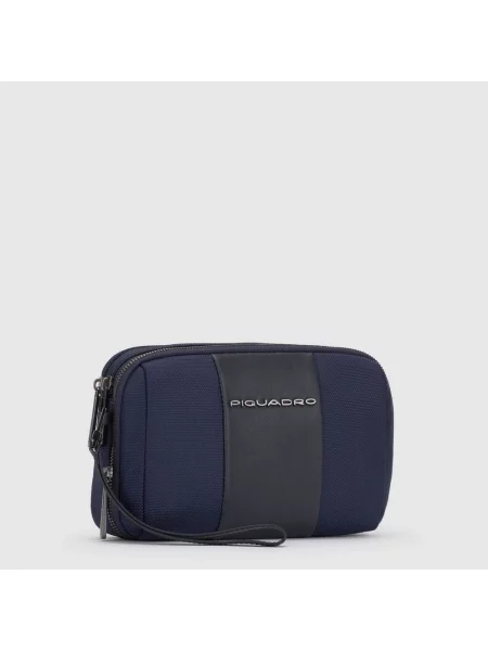 Torba Piquadro skórzana niebieska