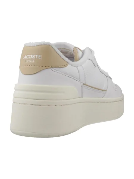 Pantofi Lacoste cu platformă alb