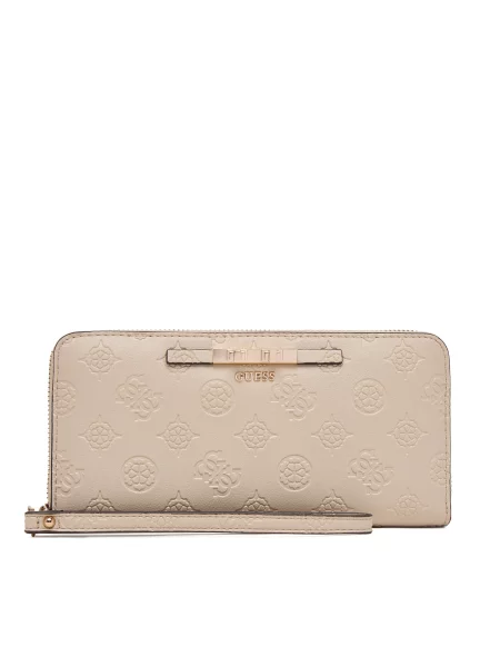 Guess Портфейл Carmella Slg Кремав