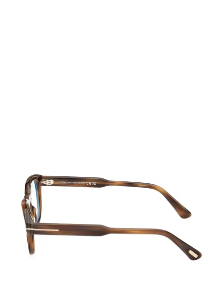 Ochelari de soare rotunzi Tom Ford Eyewear maro