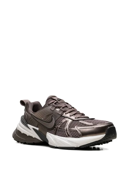 Sneakerși Nike NikeCourt alergare din piele de căprioară auriu