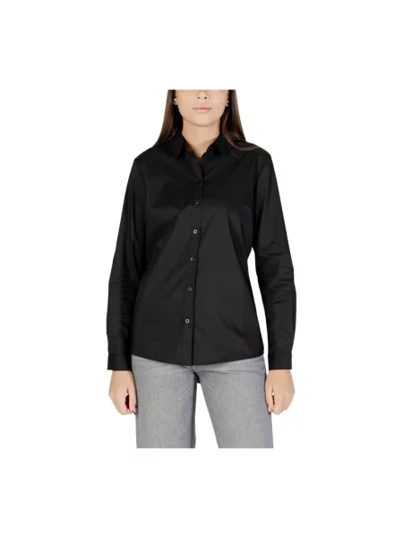 Koszula Jacqueline De Yong z długim rękawem czarna