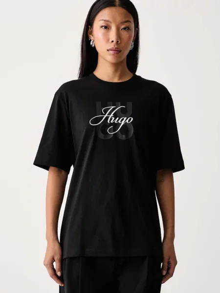 HUGO tricou pentru femei din negru