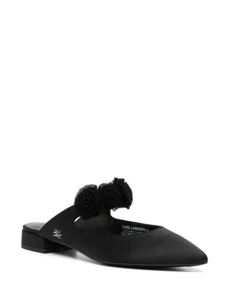 Papuci tip mules Karl Lagerfeld negru