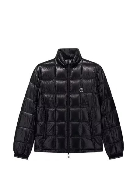 Matlasat geacă Armani Exchange cu autograf negru