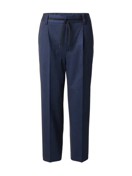 HUGO Hlače z naborki marine