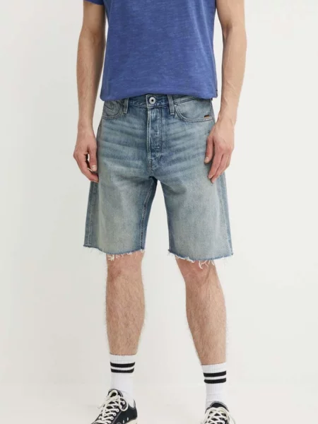 Džínové šortky G-Star Raw modré