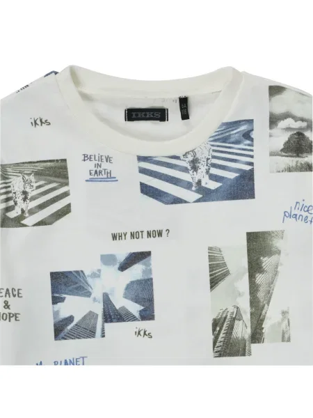 Tricou copii Ikks alb
