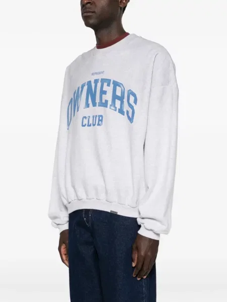 Hanorac crewneck Represent gri
