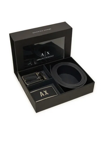 Bőr öv Armani Exchange fekete