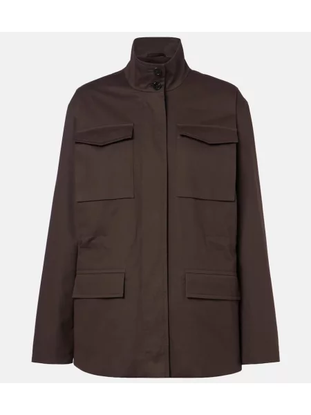 Geacă The Row din cașmir maro