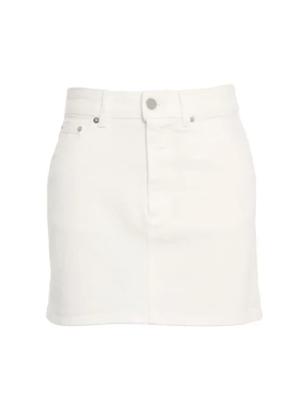 Mała spódnica jeansowa Dondup mini beżowa