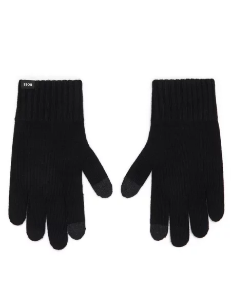 BOSS rękawiczki z dodatkiem wełny Falco_Gloves czarne