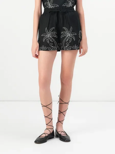 JDY Pantaloni JDYELIZA negru alb