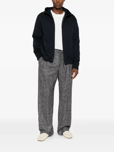 Geacă Emporio Armani cu glugă negru