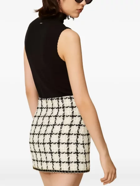 Top Twinset fără mâneci negru