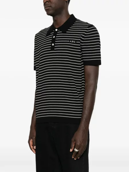 Scurt tricou polo A.p.c. negru