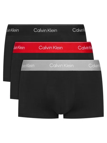 Боксери Calvin Klein Low Rise Trunk 3 pairs black/adrenaline rush/white/black білі