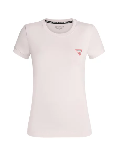 GUESS Tricou mov pastel / roșu alb