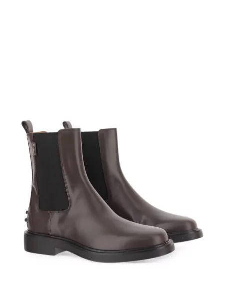 Cizme scurte Tod's din piele maro