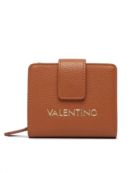 Valentino Bags portofel pentru femei cu imitație de piele ALEXIA maro