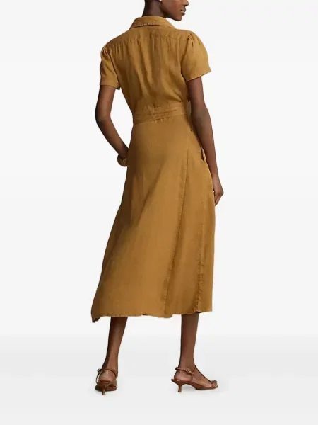 Cu centură cămașă Polo Ralph Lauren maro