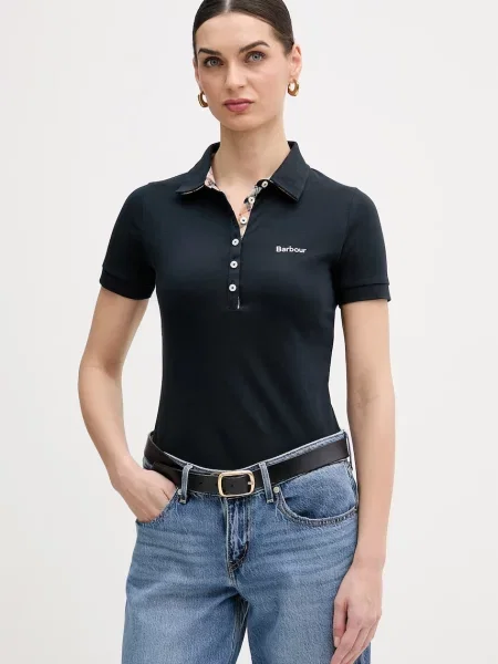 Barbour polo granatowe