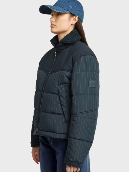 Смугаста куртка G-star Raw синя