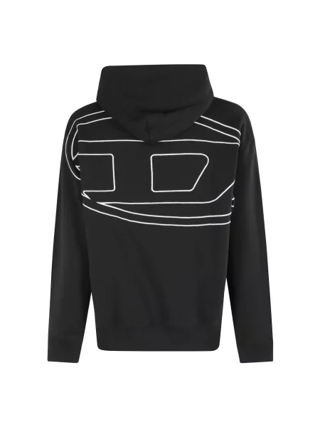Bluza Diesel z nadrukiem czarna