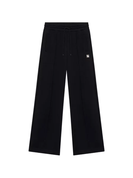 Pantaloni Msgm alergare cu autograf cu cordon negru