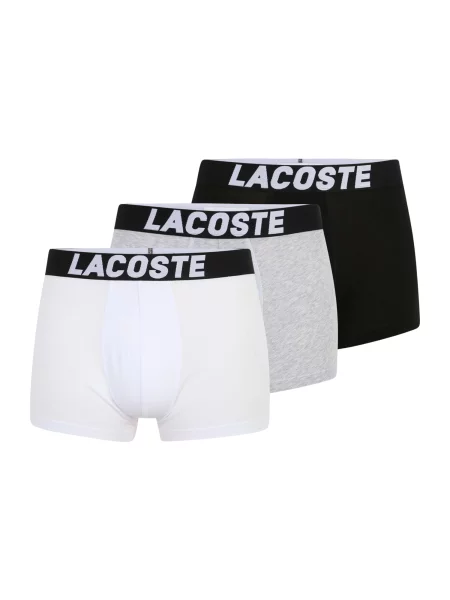 LACOSTE Boxeri gri amestecat / negru alb