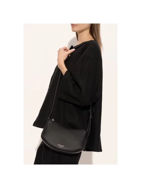 Torebka crossbody Kate Spade skórzana czarna