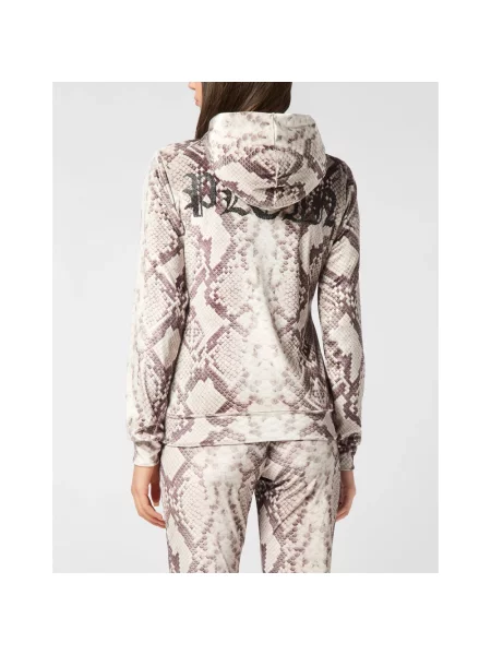 Bluza z kapturem Philipp Plein z kapturem beżowa